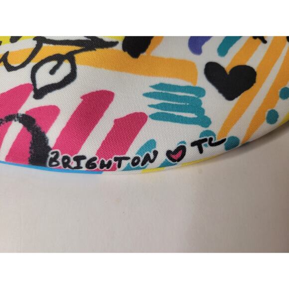 Brighton TL Multi-Color Graffiti Love Half Moon Crossbody‎ Bag - Picture 3 of 7